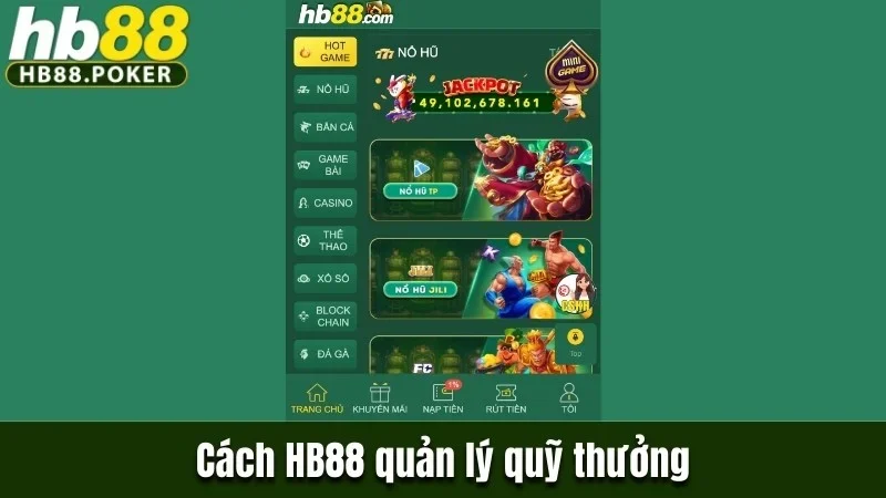 Cách HB88 quản lý quỹ thưởng 